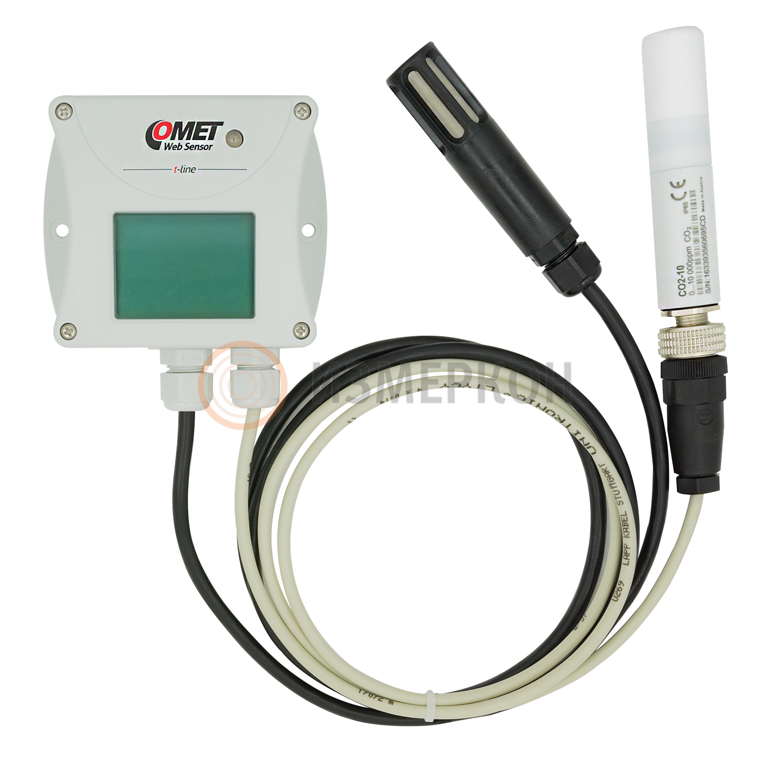 Преобразователь температуры, влажности и концентрации CO2 с выходом Ethernet и внешним зондом. Передача информации по Wi-Fi и GPRS — Датчик T6541