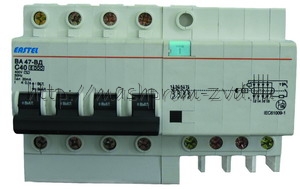 Дифференциальный автоматический выключатель ВА47-ВД 4Р 10А