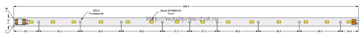Cветодиодные модули Серия – SEOUL SEMICONDUCTOR STW8Q14C, STW8Q14D