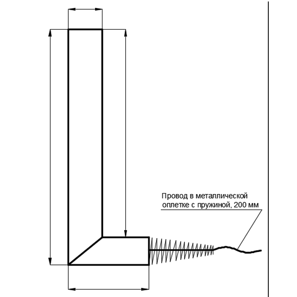 Тип подключения 5. Термостойкий никелевый провод со стальной пружиной