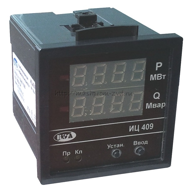 Комбинированный индикатор мощности ИЦ409 (щитовой ваттварметр с цифровой индикацией, реле направления мощности)