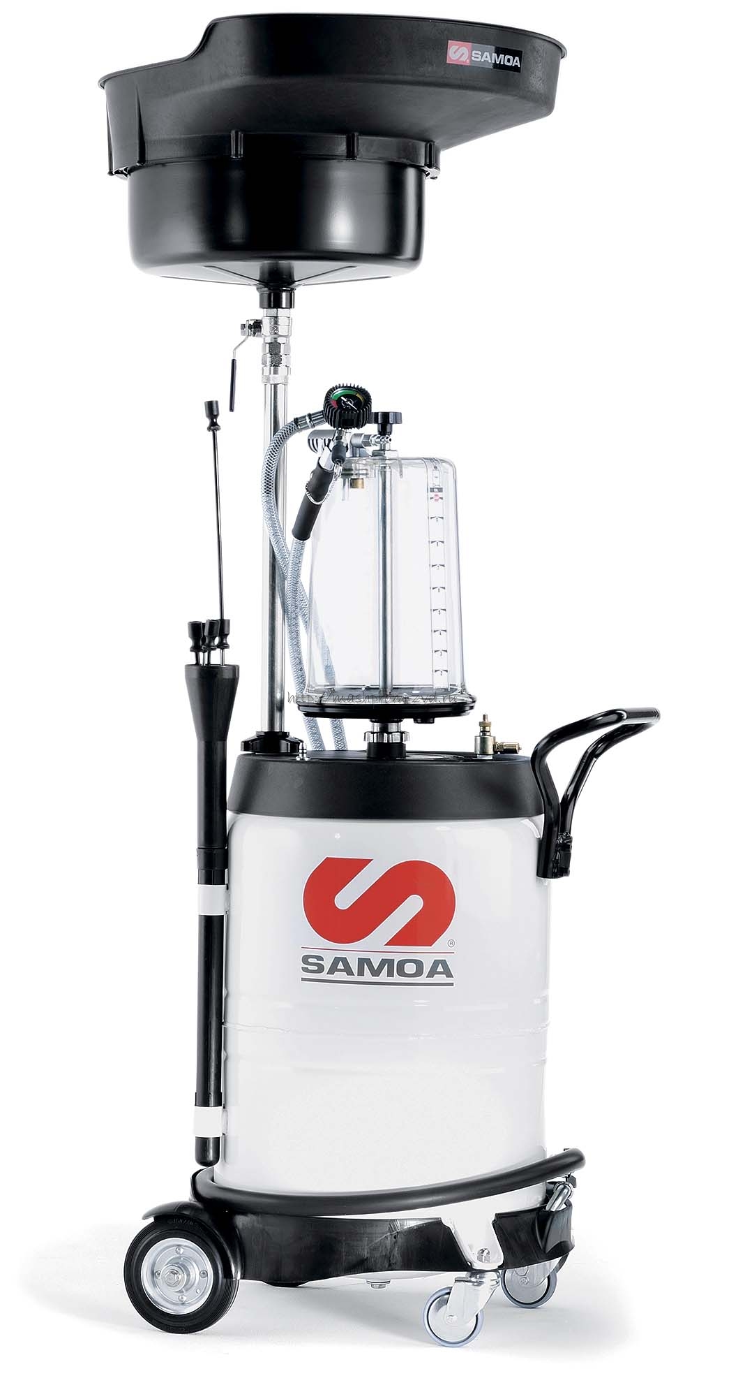 Маслосборник SAMOA арт. 372000 комбинированный для слива/откачки масла с предкамерой, 100 л