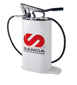 Насос SAMOA арт. 150000 с овальной емкостью для консистентной смазки объемом 16 л с регулируемым давлением